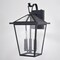 Vaxcel Derby 10-in W 3 Light Dusk to Dawn Matte Black Outdoor Wall Lantern Clear Glass Shade T0718 - alternate 9